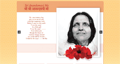 Desktop Screenshot of anandamayi.org