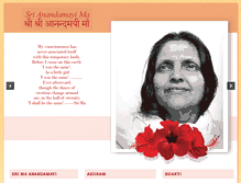 Tablet Screenshot of anandamayi.org